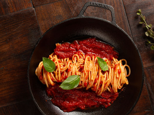 Espaguetis a Salsa Roja